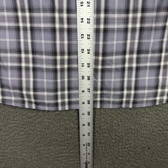 Gustin Shirt Mens Large Gray Plaid Slim Fit Button Down Long Sleeve Preppy - Picture 12 of 14